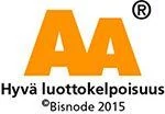 AA Hyvä luottokelpoisuus, Bisnode 2015