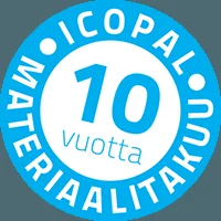 Icopal 10 vuotta materiaalitakuu